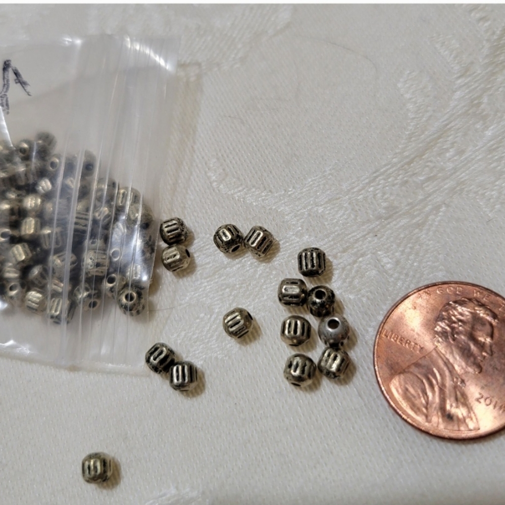 DESTASH Stamped Metal Spacer Beads